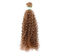 IkErna 100 Gram/Pcs 8-30 inch Afro Kinky Curly Hair Extensionden Color Bundles Heat Resistant Synthetic Hair Weaving,For Women/#27/10 Inches 1 Bundle