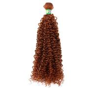 IkErna 100 Gram/Pcs 8-30 inch Afro Kinky Curly Hair Extensionden Color Bundles Heat Resistant Synthetic Hair Weaving,For Women/#30/18 Inches 1 Bundle