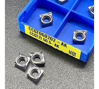 IkErna 10Pcs Tungsten Carbide Insert Ccgt060202/Ccgt060204/Ccgt060208/Ccgt09T302/Ccgt09T304/Ccgt09T308/Ccgt120402 Ak H01 Aluminum Turning Tool/Ccgt09T308 Ak H01