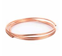 IkErna 1M-5M 99.9% Soft Copper Tube Copper Coil Thk0.5-1.5Mm Od2-12Mm Air Conditioning Pipe Red Copper for Air Conditioning Preservative/4 * 0.5Mm/3.0M