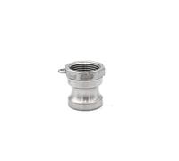 IkErna 1Pc 1/2 "3/4" 2" -4" Bsp304 Stainless Female Male Camlock Fitting Adapter Barb Quick Disconnect for Hose Pump Homebrew(F Type,2")/a Type/2"