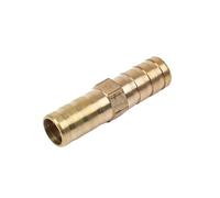 IkErna 1Pc Brass Barb Pipe Fitting Straight Elbow T Y X S2 3 4 Way Connector,for 6Mm to 19Mm 8Mm 10Mm 14Mm 16Mm 4Mm Copper Water Tube/Straight I Shap/6Mm Barb