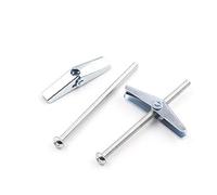 IkErna 2-10Pcs Fixing Spm3.0M4/M5/M6/M8 with Screw Spwing Toggle Anchor Bolt with Zinc Plated/50Mm/M4 10Pcs