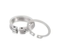 IkErna 20/30/50/100/200Pcs Ss 304 Shaft Retaining External Circlip M6 M8 M9 M10 M12 M13 -M40 Circlip C-Type Clasp/Color/30Pcs M30