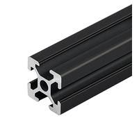 IkErna 4Pcs/Lot European Standard Anodized Extrusion Black 2020 Aluminum Profile 100-800Mm Length for CNC 3D Printer/300Mm