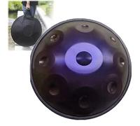 IkErna 56Cm Handpan Drums Steel Drum Percussion Instrument for Professional Performance,Kurd Minor,9/10/12 Notes/Purple - 10 Notes