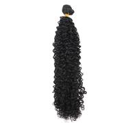 IkErna Afro Kinky Curly Hair Bundles Brownden Color High Temperature Synthetic Hair Extensions/#1B/28Inch 1Piece