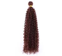 IkErna Afro Kinky Curly Hair Bundles Brownden Color High Temperature Synthetic Hair Extensions/#33/26 28 30 Inches Mi*