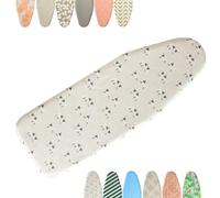 IkErna Ironing Board Cover with Padding 91X33Cm Ironing Board Covers for Heavy Duty Iron Board, Resist Scorching/L Canvas/91 * 33Cm