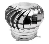 IkErna Roof Wind Turbines Cap Vent Roof Ventilator,Ventilation Exhaust Covers All Purpose Chimney Cowl 7.5Cm-45Cm/110Mm/4.3"