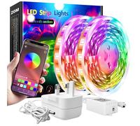 IKERY LED Strip Lights 20M with APP Control, Bluetooth APP Control Music Sync RGB 5050 LEDs Strip Lights for Home, Party, Dating, Festival, Indoor Decoration