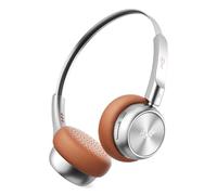 iKF R1 Wireless Bluetooth Headphones, Retro Classic Lightweight Headset, Builti-in Mic, 60H Playback, Dual Device Connectivity, Low Latency, App Customization,Throwback 80s 90s,OOTD, Brown