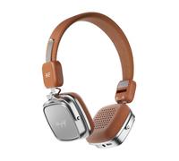iKF R2 Retro On-Ear Wireless Headphones, Stereo Bluetooth Headset, Foldable Design, Pure Bass, 60H Playtime, Lightweight and Comfortable, Custom EQ, Multipoint Connection for Travel(Tanned)
