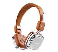 iKF R2 Wireless Retro On-Ear Headphones, Foldable Design, Pure Bass Hi-Fi Stereo, 60H Playtime with Wired Mode, Bluetooth 5.4 Multipoint Connection, Lightweight Comfort Headset for Travel (Brown)