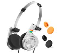 iKF R3 Retro Headphone Wireless On Ear, Deep Bass, Lightweight and Foldable, Up to 60H Playtime, Bluetooth Headset with Built in Mic, Multipoint Connection for Laptop/PC/Phone