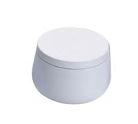 IKFGTJRE Candle Jar Candle Containers Empty Tin 20pcs Metal Box Gold Flower Tea Jars Cosmetic Pots Refillable Bottle 4OZ 8OZ Accessory(White,4OZ)