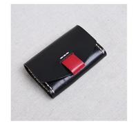 IKFGTJRE Credit Card Case Hand Stitch Tanned Leather Credit Card Holder Men & Women Retro Id Card Wallet Carte Porte Wallet for Credit Cards(Black)