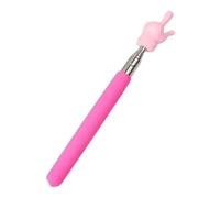 IKFGTJRE Extendable Pointer Stick Finger Design Telescopic Rod Stainless Steel Whiteboard Pointer Handheld Presenter Teaching Stick Reading Sticks(Pink-01)