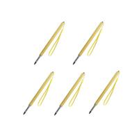 IKFGTJRE Extendable Pointer Stick Retractable Pointer Stick 1pc Classroom Presentation Extendable For Presenter Handheld Telescopic Teaching Blackboard(Gold-5pcs)