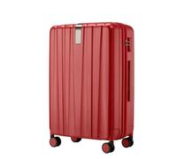 IKFGTJRE Medium Suitcase Spinner Luggage Suitcase PC Trolley Case Travel Bag Rolling Wheel Carry-On Boarding Men Women Trip Journey for Travel(Red,24Inches 600mm)