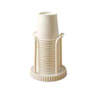 IKFGTJRE Paper Cup Holder Kitchen Paper Cup Holder Cups Picker Multifunctional Desktop Storage Rack Household Coffee for Home for the Kitchen(Cream)