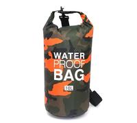 IKFGTJRE Waterproof Dry Bag 2/5/10/15/20/30L Outdoor Camouflage Waterproof Portable Rafting Diving Dry Bag Sack PVC Coated Swimming Bags for River Trekking(10L Orange)