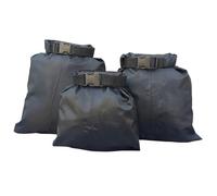 IKFGTJRE Waterproof Dry Bag 3Pcs/Set Multifunctional Lightweight Drifting Bag Dry Waterproof 30D Nylon Bags 1.5L 2. 3(Black)