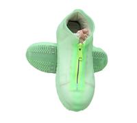 IKFGTJRE Waterproof Shoe Cover 2 Pairs Waterproof Silicone Shoe Covers Reusable Foldable Not-Slip Rain Galoshes With Zipper Shoe(Color-10,L)