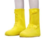IKFGTJRE Waterproof Shoe Cover Rain Boot Covers Waterproof Anti Slip Shoe Cover Cubre Zapatos Para La Lluvia De Silicona Cubierta Ipermeable Para XXL(Yellow,43-45)