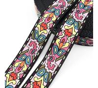 IKFGTJRE Webbing 5Meters Printed Webbing Tape 38mm Polyester Bag Strap Ribbon Handbag Handle Leather Belt DIY Textile Sewing Material Accessories(02)