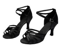IKFGTJRE Woman Latin Dance Shoes Women's Tango/sandals/Latin Dance Dancing Shoes For Dance(Black 5cm,36)