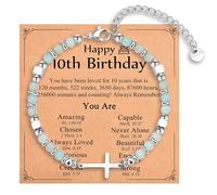 IKIATY Religious Cross Bracelet for Women Girls, Christian Gifts for Daughter Granddaughter Sister in Christ Friend Niece on Birthday Christmas Easter Valentines Day Graduation, adjustable, Stainless