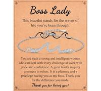 IKIATY Wave Bracelet Gifts for Mom Grammy Nana Boss Lady Best Friends Sister Daughter Granddauhgter Niece, Christmas Birthday Easter Valentines Day Graduation Gifts for Women Her Girls, adjustable