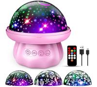 iKidiki Christmas Gifts for Girls, Starry Sky Projector Children Night Light Children Girls Gifts 3-8 Years Night Light Baby Bedside Lamp Unicorn Mermaid Starry Sky Projector