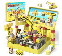 iKidiki Mini Magnetic Blocks 99PCS, Travel Magnetic Blocks Construction