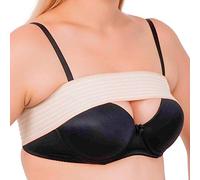 ikido Post Surgery Breast Implant Stabilizer and Compression Band, Breast Augmentation and Reduction Strap, Chest Belt, Sports Bra Support Strap Bandage, One Size Fits All (Beige)