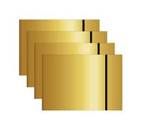 IKIER Double Color Plastic Sheet, 4pcs 12''x8' Metal Color ABS Acrylic Sheet for Laser Engraving, Cutting, Crafts, and DIY Projects, Mirrow Gold Black