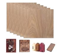 IKIER Pack of 6 Walnut Plywood Panels, 300 x 300 x 3 mm, Craft Wood Panels, Balsa Wood Panels, Thin Natural Wood for Laser Projects, Crafts, Hobby, Model Making