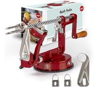 Ikigai Apple Peeler Slicer Corer - Apple Peeler and Corer Best Rated - Apple Pealer Corer Slicer with Suction Base - Old Fashioned Apple Peeler Machine - Including 3 Additional Replacement Blades