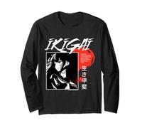 Ikigai Japanese Concept Design Art Sense of Purpose Long Sleeve T-Shirt