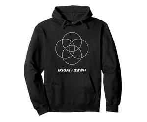 IKIGAI Reason for Being Japanese Concept Life Purpose Pullover Hoodie