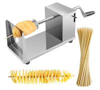 Ikigai Spiral Cutter Potato Cutter Potato Twister, Vegetable Cutter Made of Stainless Steel for Fruit, Potatoes, Tornado Chips, Cucumbers or Carrots