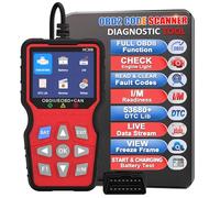 iKiKin OBD2 Diagnostic Tool Professional Edition - Car Error Reader with Battery Tester and Live Data for All Vehicles from 2003 (BMW, VW, Audi, Mercedes) Battery Tester and 10 EOBD Modes