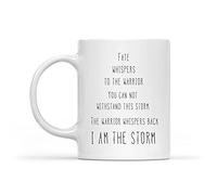 IKJHG Fate Whispers to The Warrior 11 Oz Coffee Mugs - Inspirational Gifts