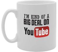 IKJHG I’M Kind of A Big Deal On YouTube Novelty Cup Printed Tea Coffee Ceramic Mug 11 Oz