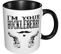 IKJHG I'm Your Huckleberry 8 Ceramic Cocoa Mugs Ceramic Coffee Mugs Bar Pub Garage Diner Cafe Home Home Decor Coffee Tea Mug Set Hanukkah 11 Oz