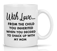 IKJHG Step Dad Gifts, Bonus Dad Gifts, with Love from The Child You Inherited, Step Dad Fathers Day Gift, Bonus Dad Mug, Bonus Dad Fathers Day Gift from Daughter, Step Dad Christmas Gifts, 11oz