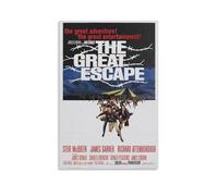 IKJIkkncf THE GREAT ESCAPE (1963) MOVIE Poster Decorative Painting Canvas Wall Art Living Room Poster Bedroom Painting Wall Art Picture Print Modern Family Room Decor 08 x 12 inches (20 x 30 cm)