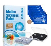 IKKAB 36 Pcs Motion Sickness Patch, Anti Nausea Sea Sickness Patch with 2 Pairs Motion Sickness Wristbands, Travel Motion Car Sickness Relief Bands for Nausea, Dizziness and Vomiting from Seasickness