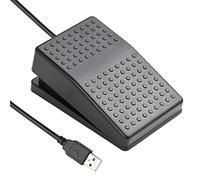 iKKEGOL Upgraded USB Foot Switch Single Pedal Mechanical Control Footswitch Map Mouse Keyboard Hotkey Combination Key Press Simulator Program Page Turner Game Transcription HID